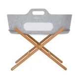 Snuz SnüzBaskit Moses Basket + Stand Set - Light Grey/Natural