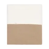 Koeka Faro Wiegdeken - 100 x 75 cm - Katoen/Fleece/Wafel - Caffe