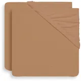 Jollein Hoeslaken - (2pack) - 40/50x80/90cm - Jersey - Biscuit 