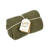 The Little Green Sheep Deken Organic Knitted Cellular Juniper