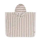 Jollein Stripe Terry Badponcho - GOTS - Olive Green