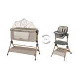 Kikkaboo 2-In-1 Sidesleeper + Kinderstoel Sleat Me Beige