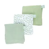 Doomoo Hydrofiele Doeken Lovely Mini Leaves Green Set van 3