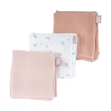 Doomoo Hydrofiele Doeken Lovely Flower Pink Set van 3