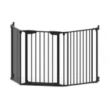 Noma 3 Panel Gate Zwart (197.5 cm)