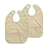 Meyco Baby Sweet Heart Slab Met Opvangbak – 2 Stuks – Soft Sand