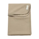 Meyco Pure Deken Gebreid - 75 x 100 cm - Jacquard - Taupe 