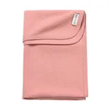 Meyco Pure Deken Gebreid - 100 x 150 cm - Jacquard - Rose 