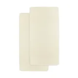 Meyco Baby Uni Hoeslaken Ledikant - 2 Stuks - 60 x 120 cm - Jersey - Nature