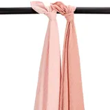 Meyco Baby Uni Swaddle - 2 Stuks - Pre-Washed Hydrofiel - Soft Rose/Rose