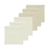 Meyco Baby Popcorn Monddoekjes - 6 Stuks - 30 x 30 cm - Naturel/Soft Sand