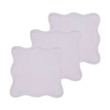 Meyco Baby Wavy Monddoekjes - 3 Stuks - 30 x 30 cm - Badstof - Soft Lavender