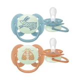 Philips Avent Fopspeen - Ultra Soft Nighttime - 18+ maanden - 2 stuks - Glow in the Dark