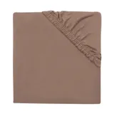 Jollein Hoeslaken - Jersey - Boxmatras 75×95 cm - Milky Coffee