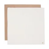Jollein Hydrofiele Doek Large - 2 Stuks - 115 x 115 cm Biscuit/Ivory 