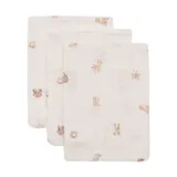 Jollein Hydrofiel Washandje - Animal Friends - 15x20 cm - 3 Stuks