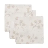 Jollein Hydrofiel Monddoekje - Leafy Dreams 31x31 cm - 3 Stuks