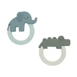 Done By Deer Bijtring - Deer Friends - 2 Stuks - Green/Blue