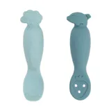 Done By Deer Tiny Farm Oefen Lepel Set - Blue