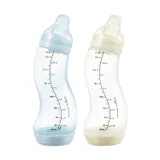 Difrax S-fles Natural – 250 ml – 2-pack – Ice/Ivory