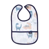 Babyjem Vlekbestendig Schort - Donkerblauwe Dinosaurus