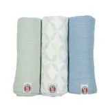 Lodger Swaddler Solid Matcha Peppermint 3-Pack 70x70