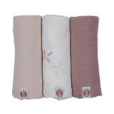 Lodger Swaddler Solid Matcha Rose 3-Pack 70x70