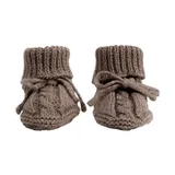 Lodger Slofjes Gebreid Met Kabel - 0-6 mnd - Buffalo 