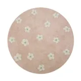 Puck Flower Vloerkleed - 90 cm - Pink