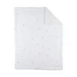 Noukie's F&O Deken - 75 x 100 cm - Mousseline/Sherpa - Wit