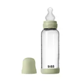 BIBS Fles - Medium Flow - Ronde Speen - 240 ml - Silicone/Glas - Sage