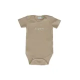 Babylook Romper Korte Mouw Rib - Maat 50 - Oyster Gray