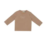 Babylook T-Shirt Monsieur Petit - Maat 50 - Warm Taupe 