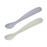 Béaba Set van 2 siliconenlepels 1ste leeftijd – Duo Natuur