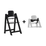 Kidsmill Up! Kinderstoel Incl. Kunststof Babyset Zwart - Beuken Zwart