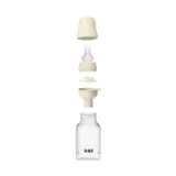 BIBS Fles - Slow Flow - 150 ml - Silicone - Ivory - Ronde Speen 