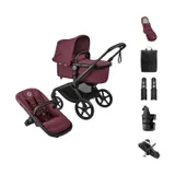 Bugaboo Fox 5 Renew Kinderwagen 2-in-1 - Essential Bundel - Black / Dark Cherry