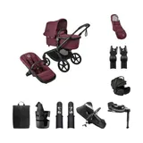 Bugaboo Fox 5 Renew Kinderwagen 4-in-1 - Newborn Bundel - Black / Dark Cherry