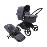Bugaboo Fox Cub Complete Black / Stormy Blue - Stormy Blue