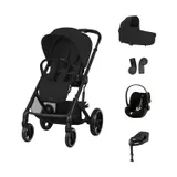 Cybex Balios 3-in-1 Kinderwagen Set M - Moon Black/Black