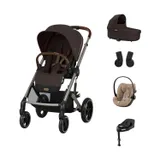 Cybex Balios 3-in-1 Kinderwagen Set M - Chocolate Brown/Beige