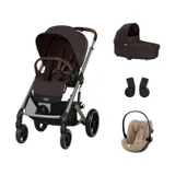 Cybex Balios S 3-in-1 Kinderwagen Set S - Chocolate Brown/Beige