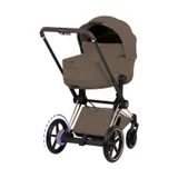 Cybex e-Priam 5 Style Kinderwagen 2-in-1 - Rosegold/Coconut Brown