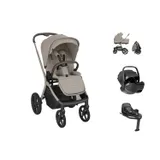 Kikkaboo Goya Kinderwagen 3-in-1 - Platinum Champagne/Noir