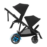 Cybex E-Gazelle S Twin Kinderwagen Moon Black/Black