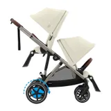 Cybex E-Gazelle S Twin Kinderwagen Seashell Beige / Light Beige