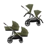 Cybex E-Gazelle S Twin Kinderwagen Moss Green