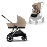 Cybex Kinderwagen Gazelle S incl. reiswieg Almond Beige - Beige