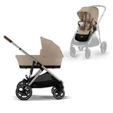 Cybex Gazelle S Kinderwagen 2-in-1 - Taupe - Almond Beige / Beige