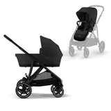 Cybex Kinderwagen Gazelle S Moon Black - Black + Reiswieg